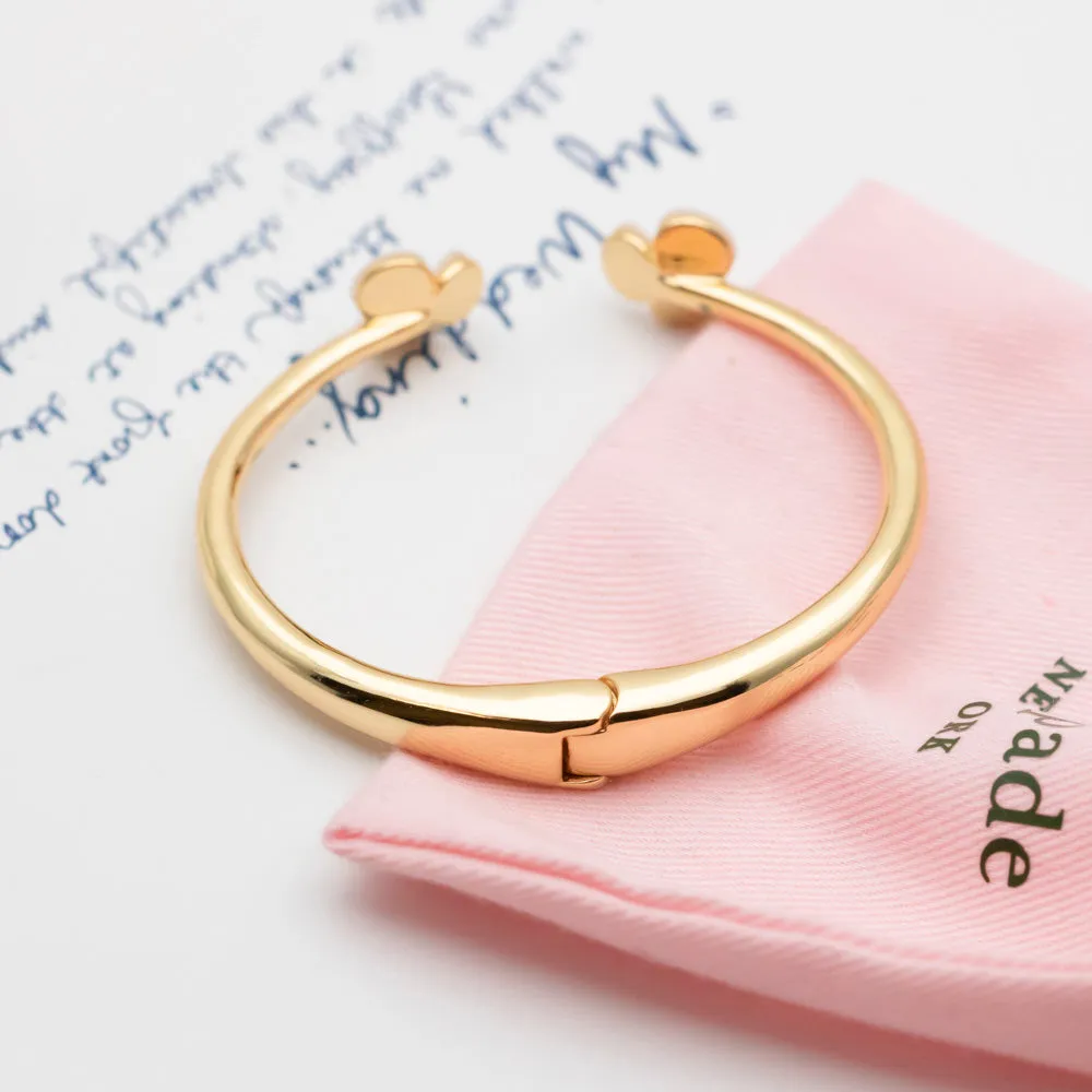 Disco Pansy Thin Cuff Bracelet