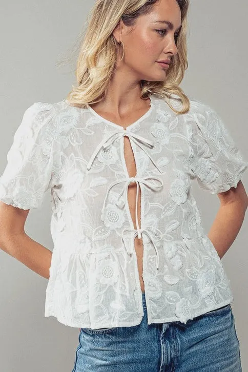 ROMANTIC GARDEN LACE TOP